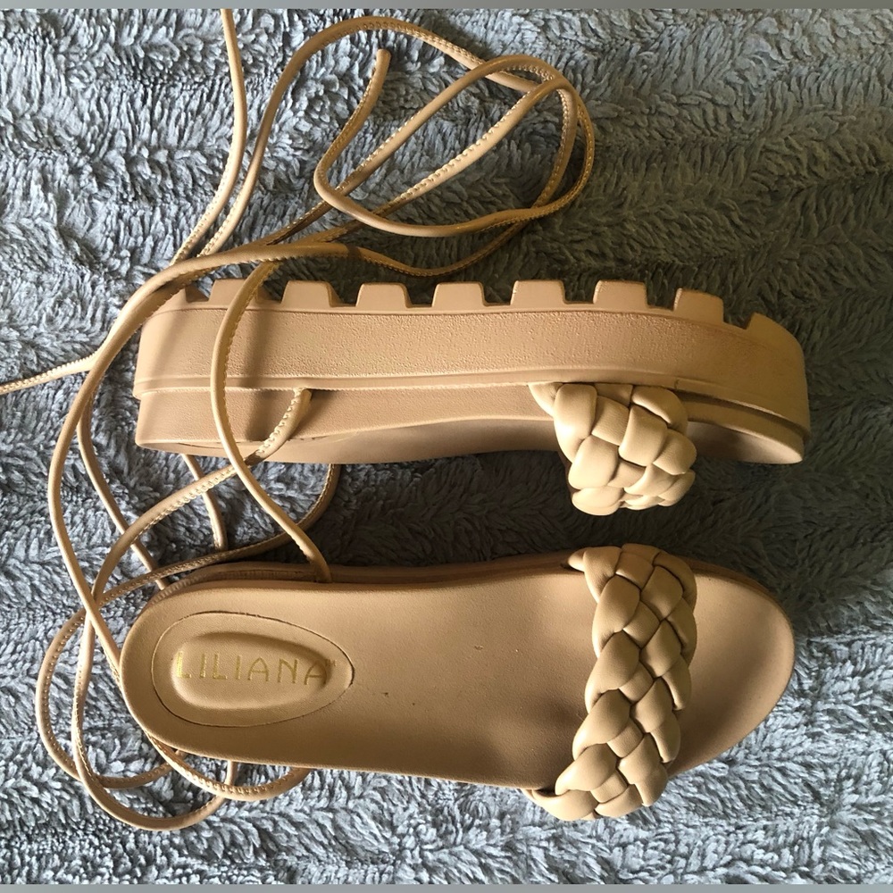 Beige sandals